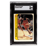 Michael Jordan SGC 3 1986-87 Fleer Sticker Card #8