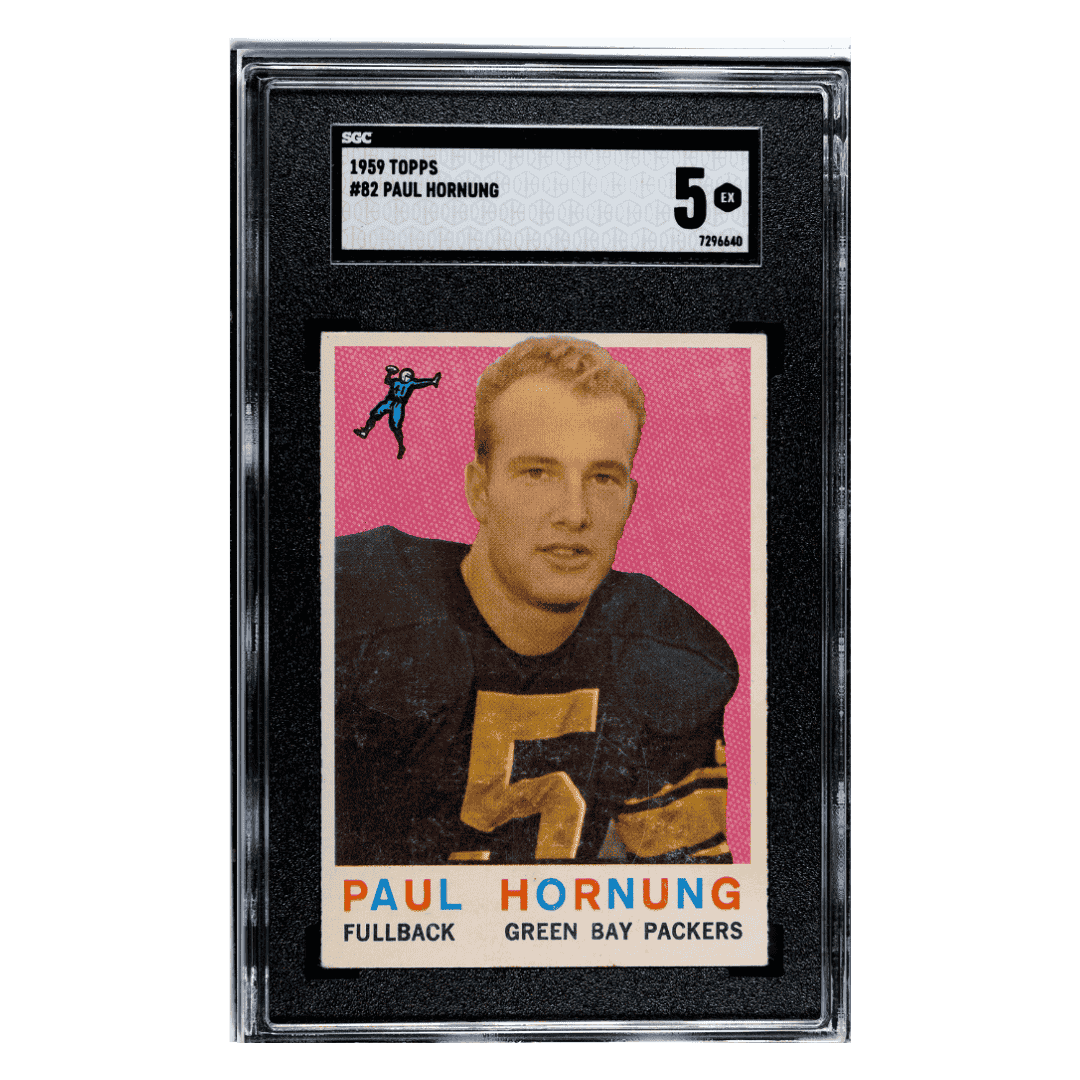 Paul Hornung SGC 5 1959 Topps Card #82