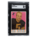 Paul Hornung SGC 5 1959 Topps Card #82