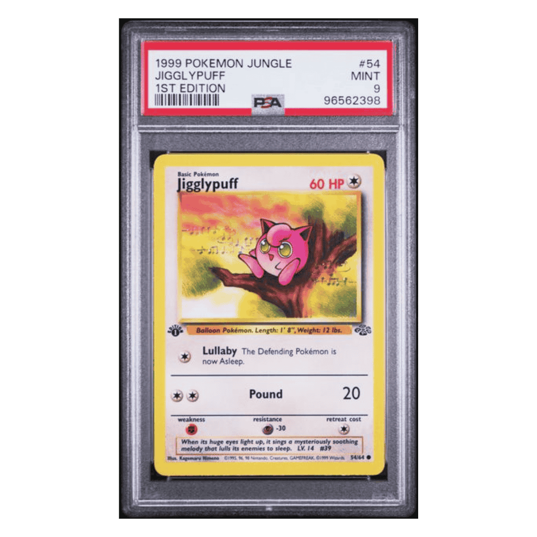 Jigglypuff PSA 9 1999 Pokemon Jungle 1st Edition Card #54