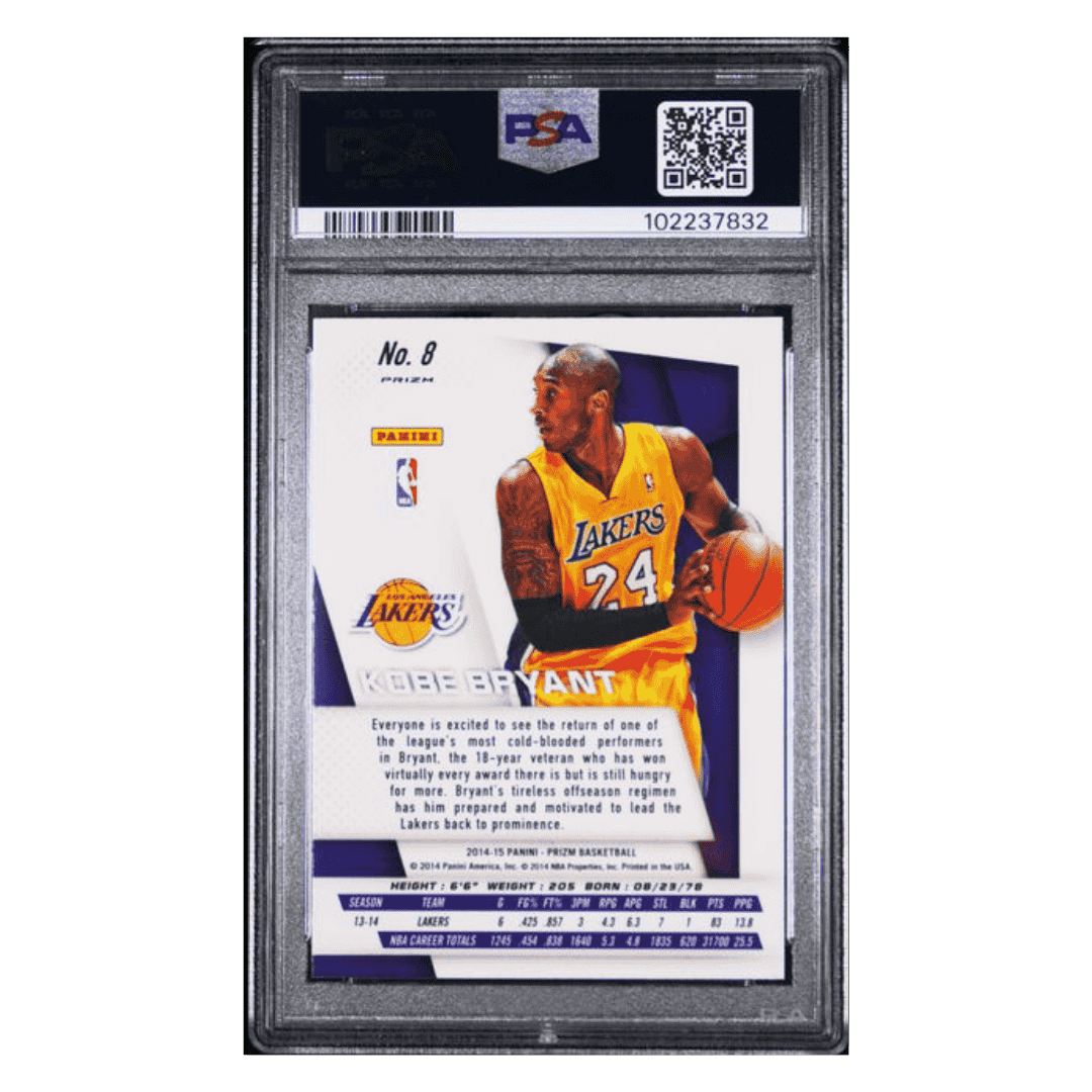 Kobe Bryant PSA 9 2014 Panini Prizm SP Variations Prizm Card #8