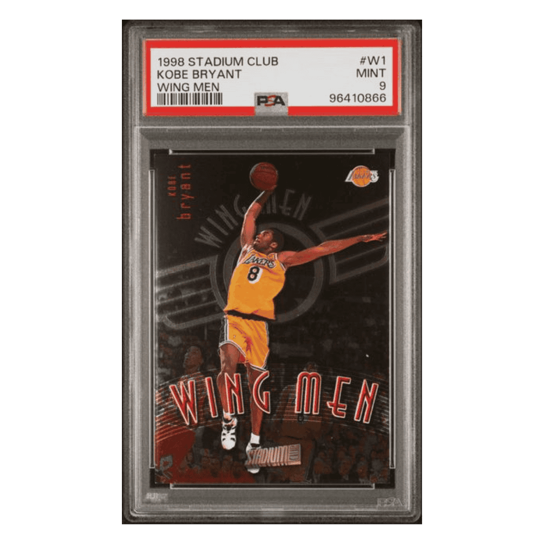 Kobe Bryant PSA 9 1998 Topps Stadium Club Wing Men Card #W1