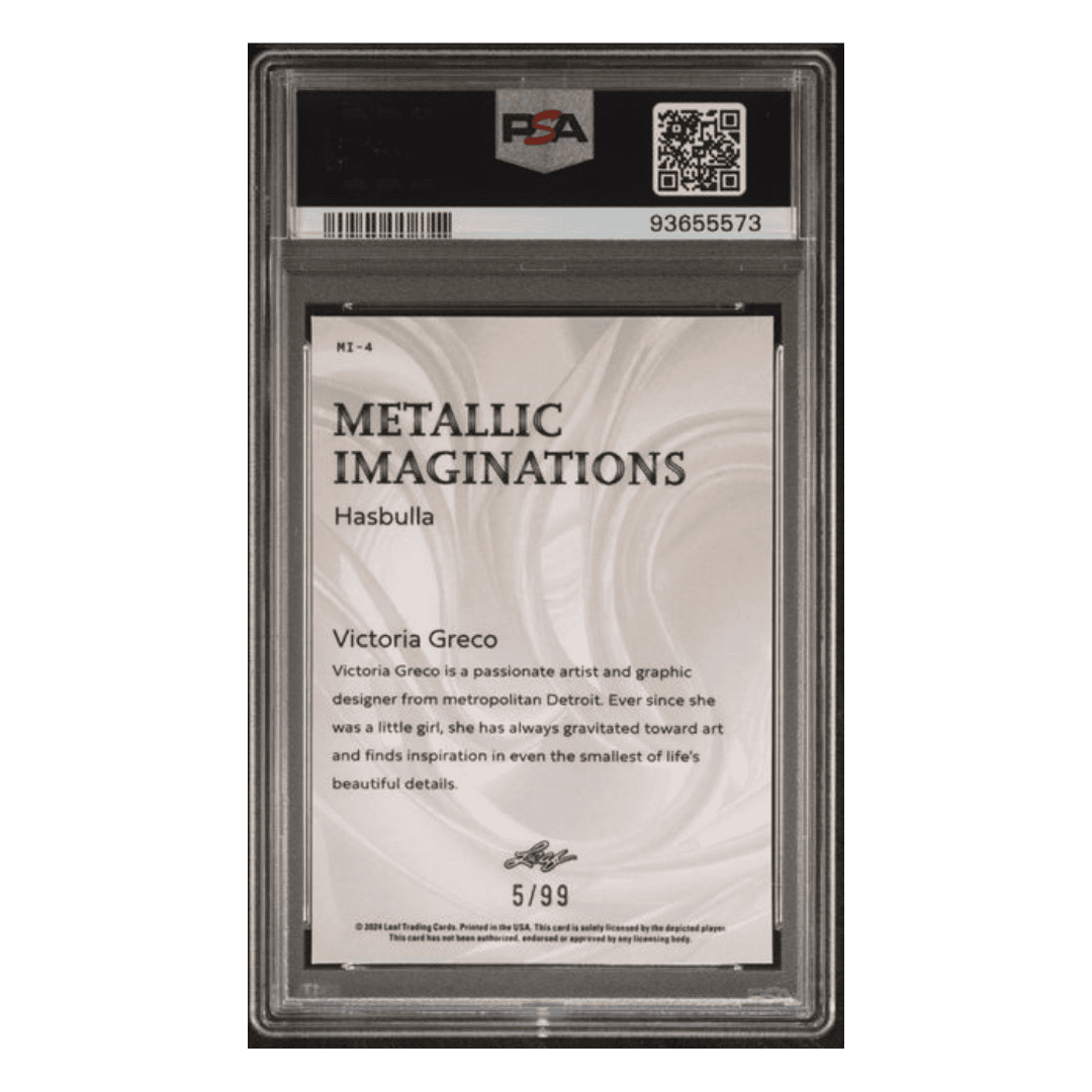 Hasbulla PSA 9 2024 Leaf Metallic Imaginations Gold #d/99 Card #MI4