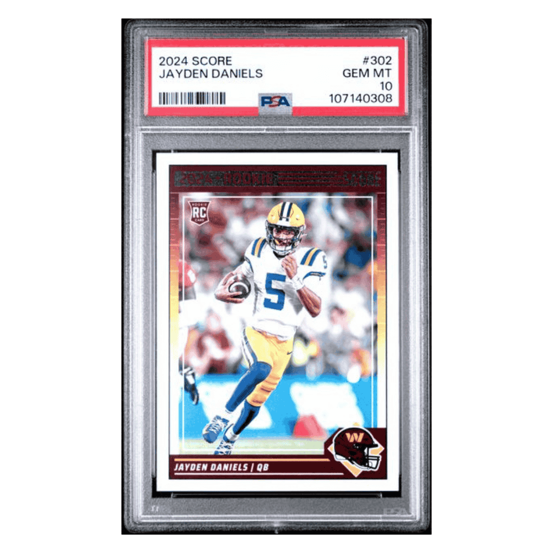 Jayden Daniels PSA 10 2024 Panini Score Rookie RC Card #302