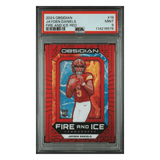 Jayden Daniels PSA 9 2024 Panini Obsidian Fire And Ice Red Rookie RC #d/75 Card #19