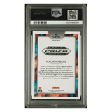 Malik Nabers PSA 10 2024 Panini Prizm Draft Picks Black Color Blast Rookie RC Card #CB15