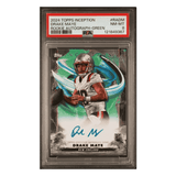 Drake Maye PSA 8 2024 Topps Inception Rookie Autograph Green #d/150 Card #RADM