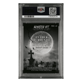 Luther Burden PSA 10 2024 Wild Card Haunted Hits Promo Monster Hunt Dracula Lava Purple #1/1 Card #LB