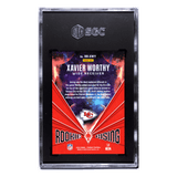 Xavier Worthy SGC 9.5 2024 Panini Phoenix Rookie Rising Teal #d/40 Card #RR-XWY