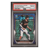Jackson Merrill PSA 10 2023 Topps Bowman Chrome Prospects Purple Shimmer Card #BCP244