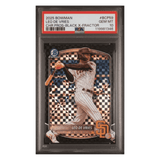 Leo De Vries PSA 10 2025 Topps Bowman Chrome Prospects Black X-Fractor #10/10 Card #BCP59