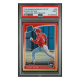 Shohei Ohtani PSA 9 2018 Panini Donruss Optic Variation Red/ Yellow Rated Rookie Card #56