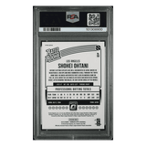 Shohei Ohtani PSA 9 2018 Panini Donruss Optic Variation Red/ Yellow Rated Rookie Card #56