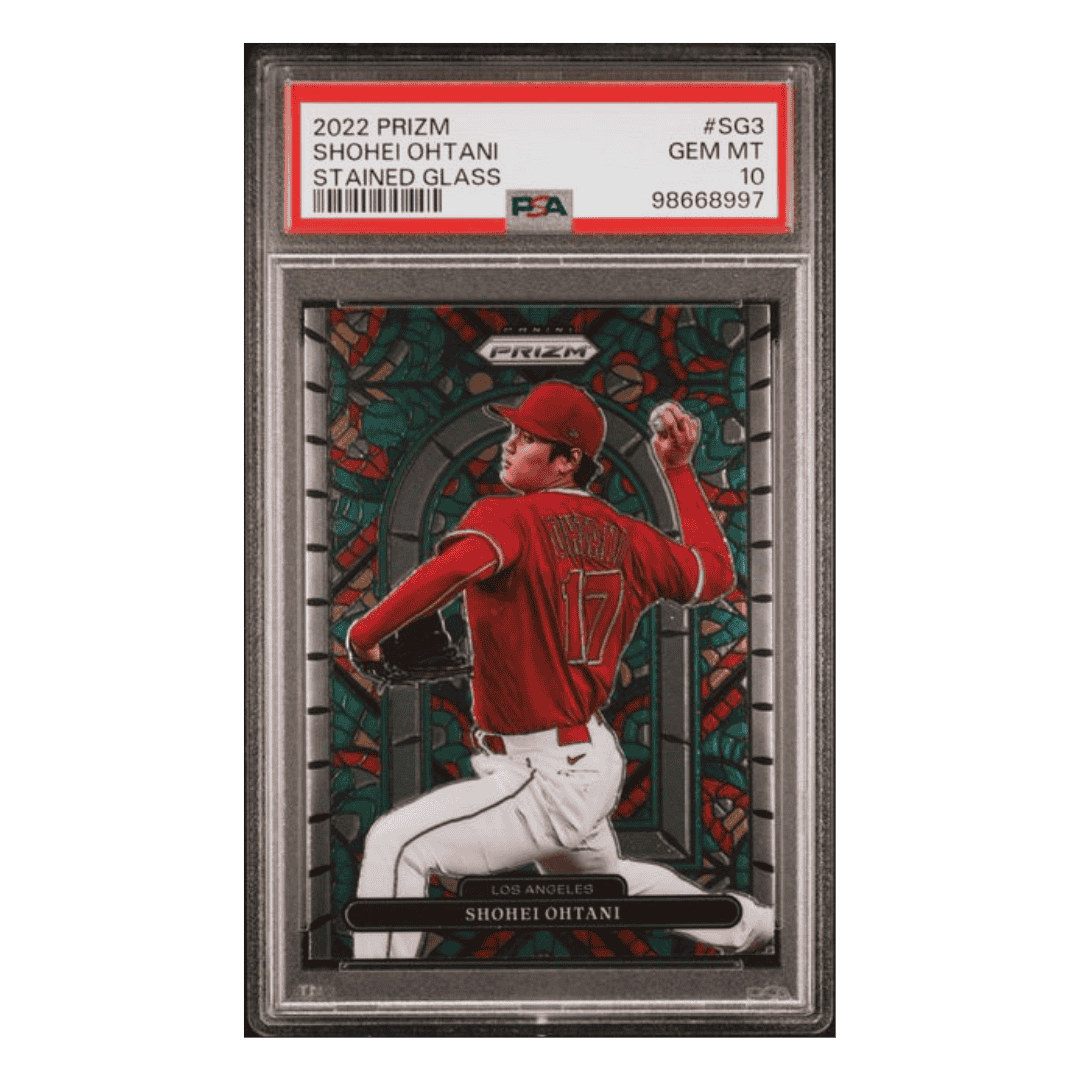 Shohei Ohtani PSA 10 2022 Panini Prizm Stained Glass Card #SG3