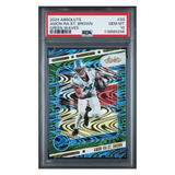 Amon-Ra St Brown PSA 10 2024 Panini Absolute Green Wave #d/ 50 Card #33
