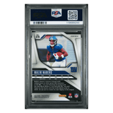 Malik Nabers PSA 9 2024 Panini Prizm Black & White Checker Rookie RC Card #370