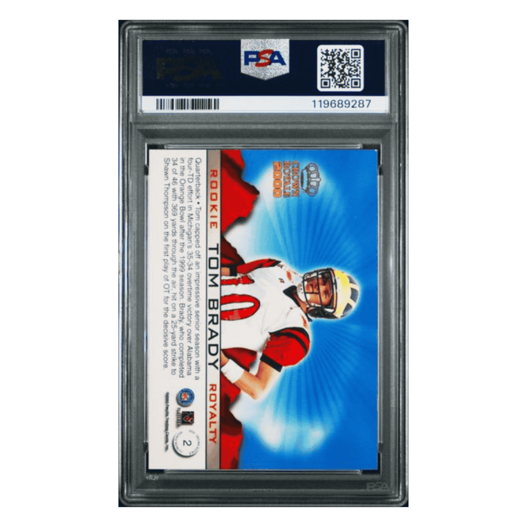 Tom Brady PSA 7 2000 Pacific Brown Royale Rookie Royalty Card #2