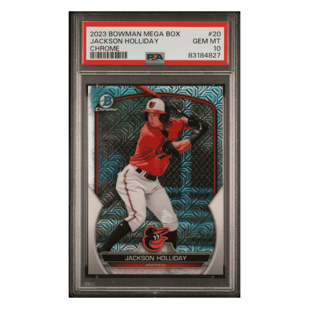 Jackson Holliday PSA 10 2023 Topps Bowman Mega Box Chrome Card #20