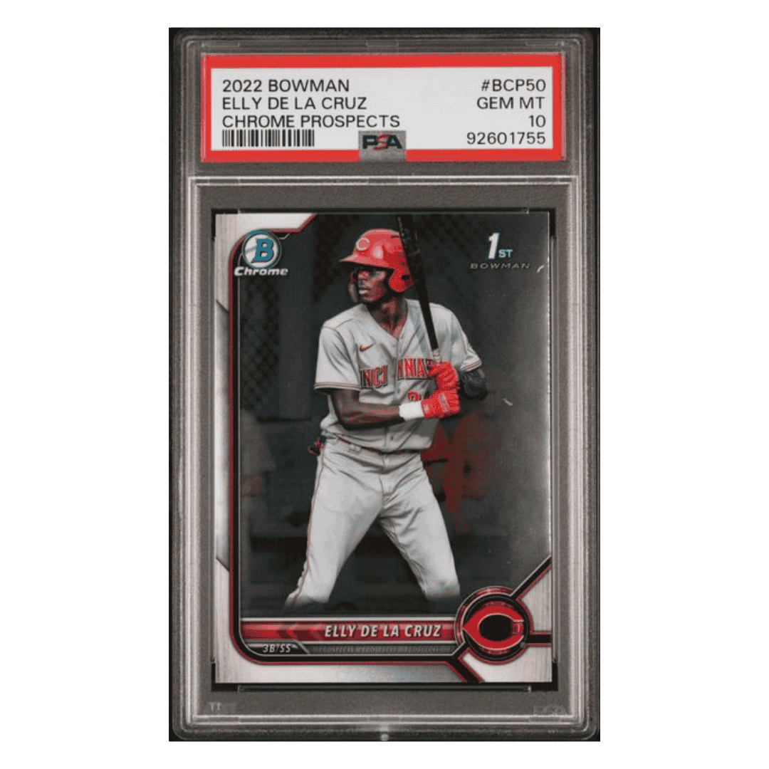 Elly De La Cruz PSA 10 2022 Topps Bowman Chrome Prospects Card #BCP50