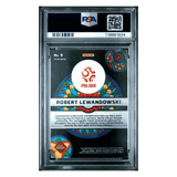 Robert Lewandowski PSA 9 2021-22 Panini Mosaic FIFA Road to World Cup Stained Glass Card #9