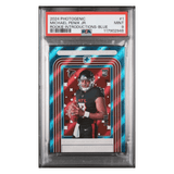 Michael Penix Jr PSA 9 2024 Panini Photogenic Rookie Introductions Blue #d/ 99 Card #1