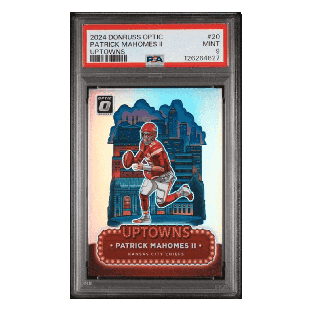 Patrick Mahomes PSA 9 2024 Panini Donruss Optic Uptown! Card #20