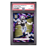 CeeDee Lamb PSA 9 2020 Panini Chronicles Elite Update Purple Rookie RC #d/ 99 Card #206