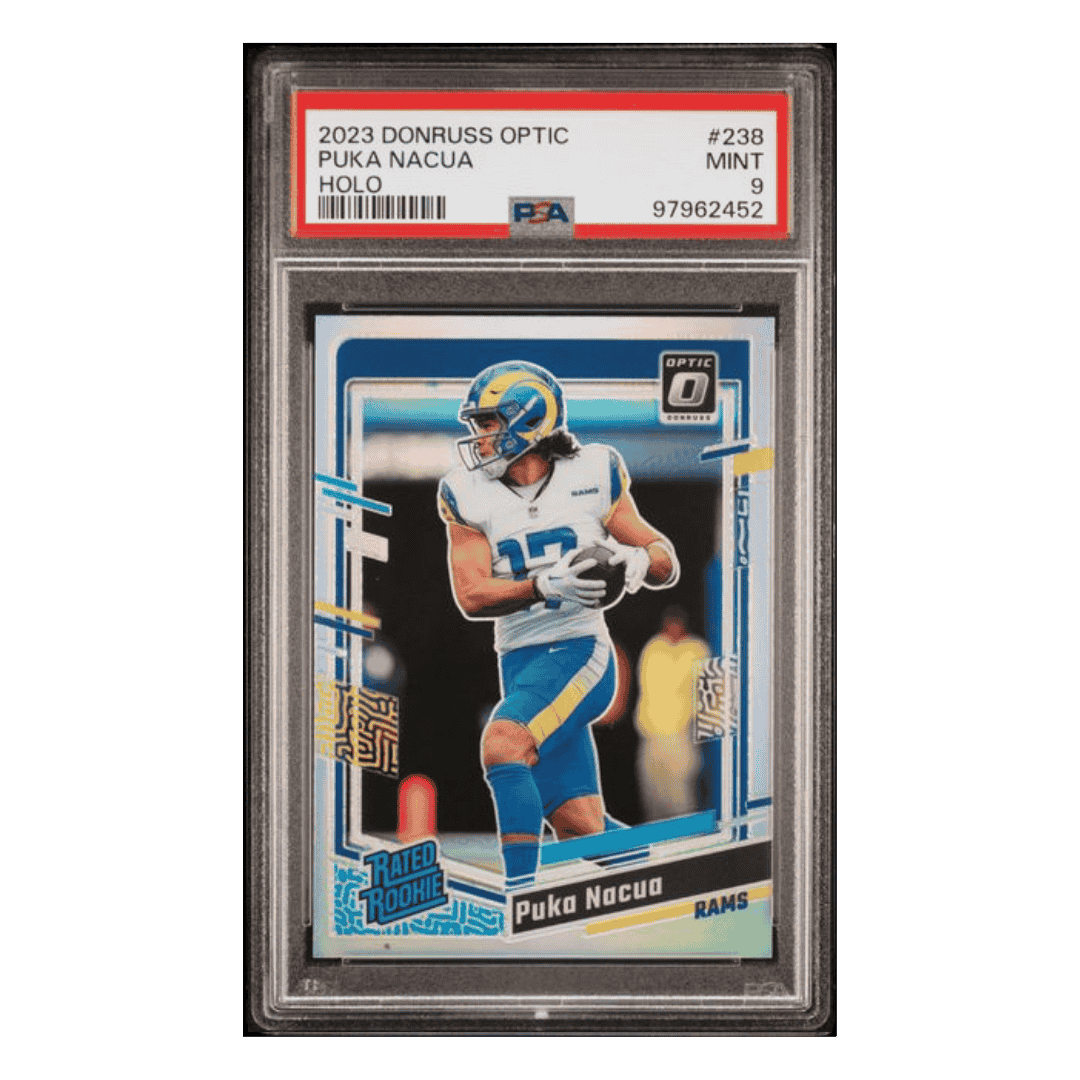 Puka Nacua PSA 9 2023 Panini Donruss Optic Holo Rated Rookie Card #238