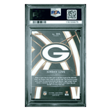 Jordan Love PSA 9 2019 Panini Select 2020 XRC Prizm Redemption Card #304