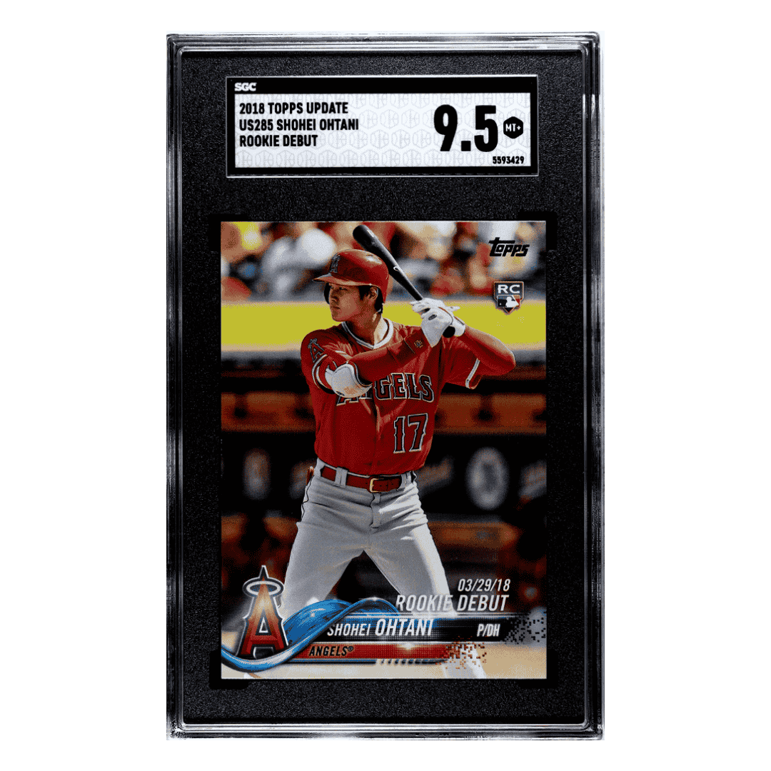 Shohei Ohtani SGC 9.5 2018 Topps Update Rookie Debut Card #US285