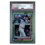 Pete Crow-Armstrong PSA 9 2024 Topps Bowman Neon Green Rookie RC #d /399 Card #85