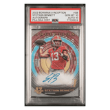 Stetson Bennett PSA 10 2022 Topps Bowman University Inception Autograph Card #SB