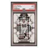 Maxx Crosby PSA 9 2023 Panini Mosaic White #d/ 25 Card #123
