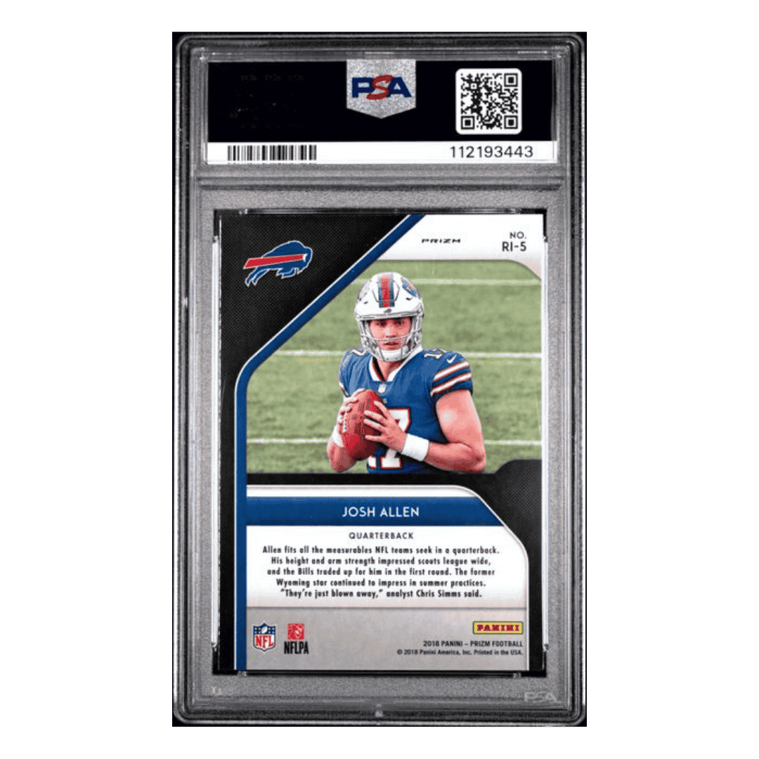 Josh Allen PSA 9 2018 Panini Prizm Rookie Introduction Card #RI-5