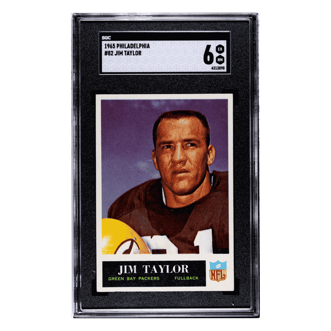 Jim Taylor SGC 6 1965 Philadelphia Card #82