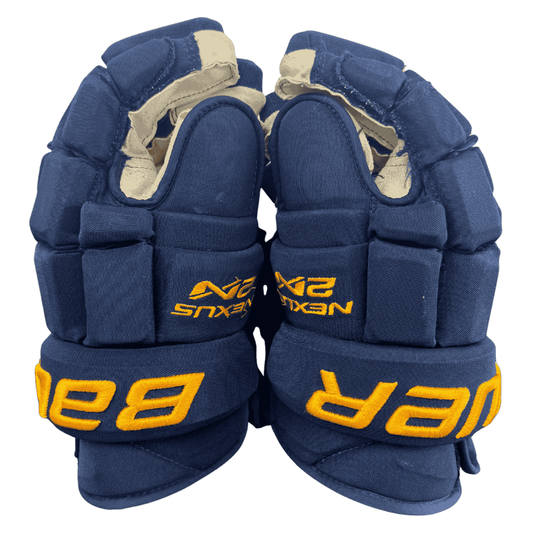 Colton Parayko St Louis Blues Autographed Game Used Bauer Gloves - JSA COA