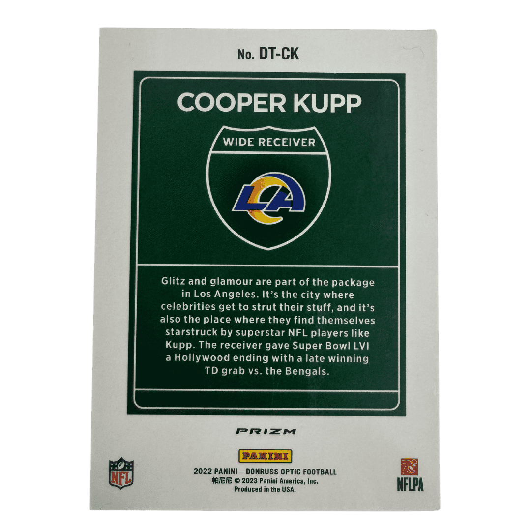 Cooper Kupp 2022 Panini Donruss Optic Downtown! Card #DT-CK 1