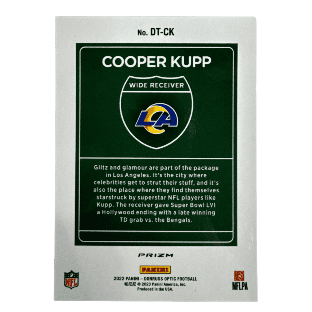 Cooper Kupp 2022 Panini Donruss Optic Downtown! Card #DT-CK 2