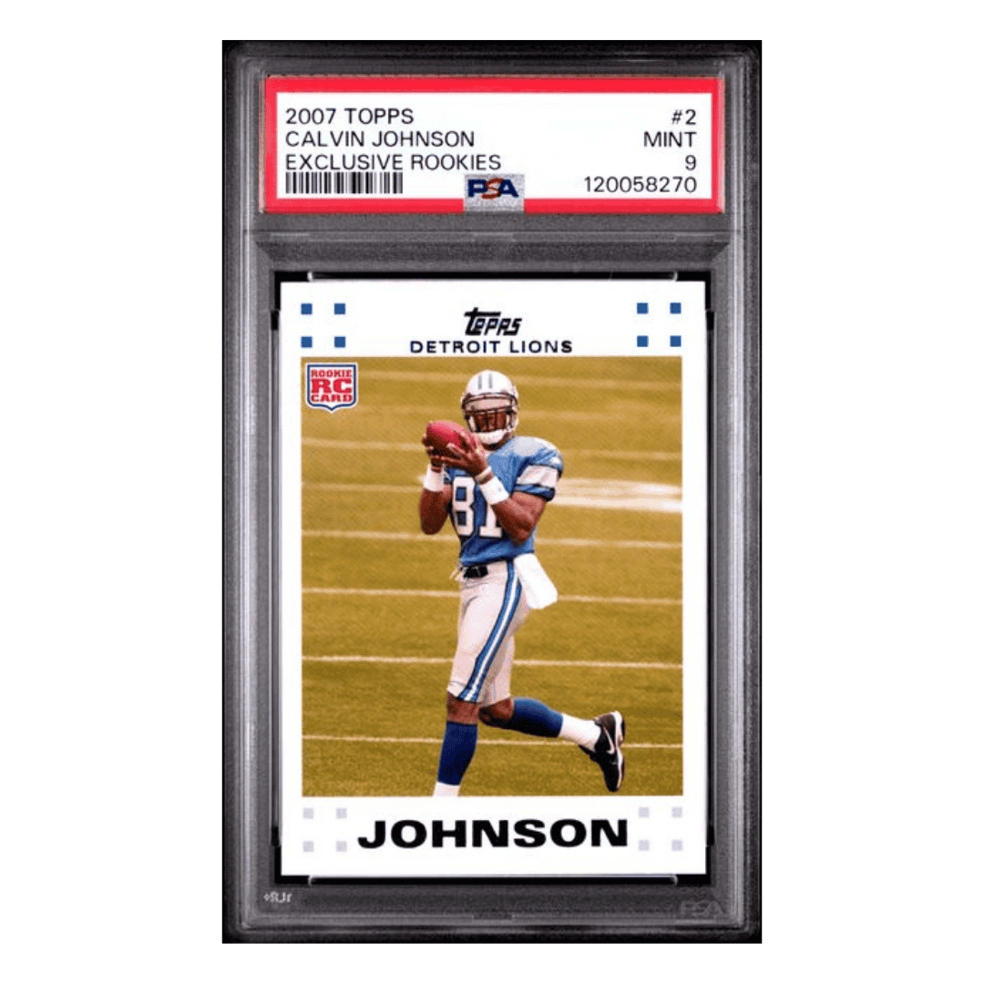 Calvin Johnson PSA 9 2007 Topps Exclusive Rookies Card #2