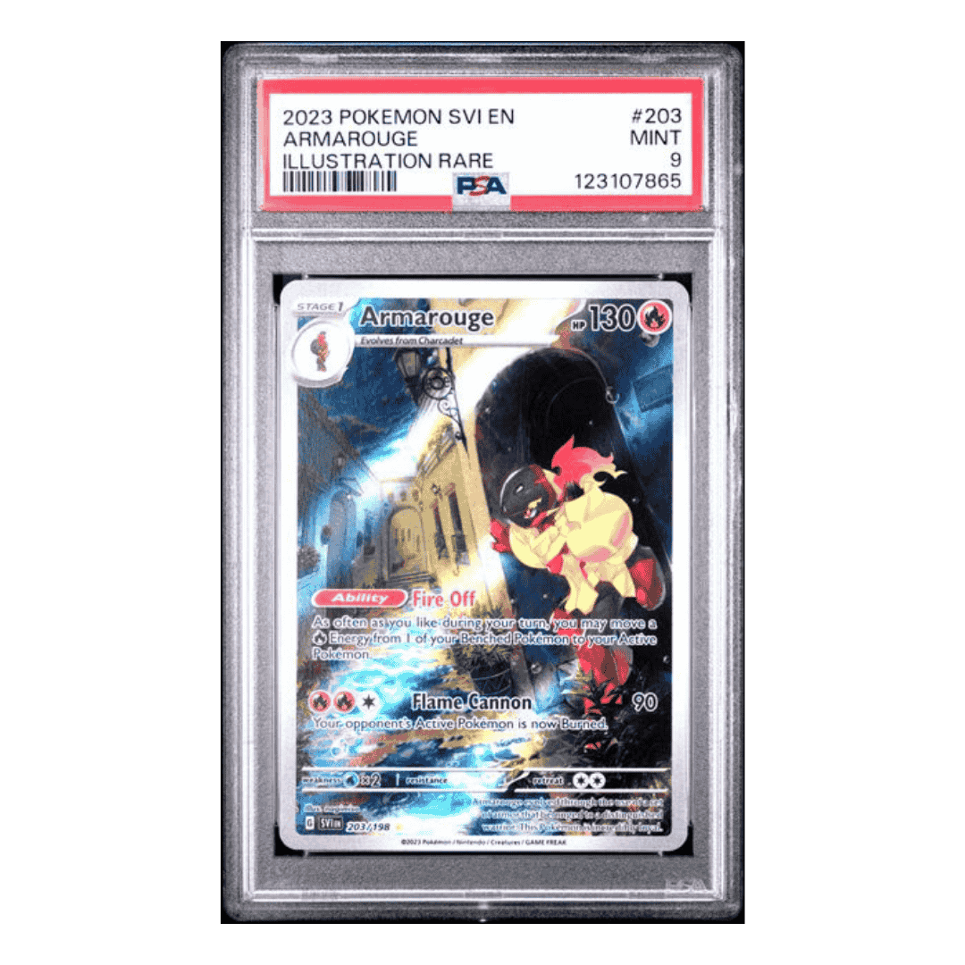 Armarouge PSA 9 2023 Pokemon SVI EN Scarlet & Violet Illustrations Rare Card #203