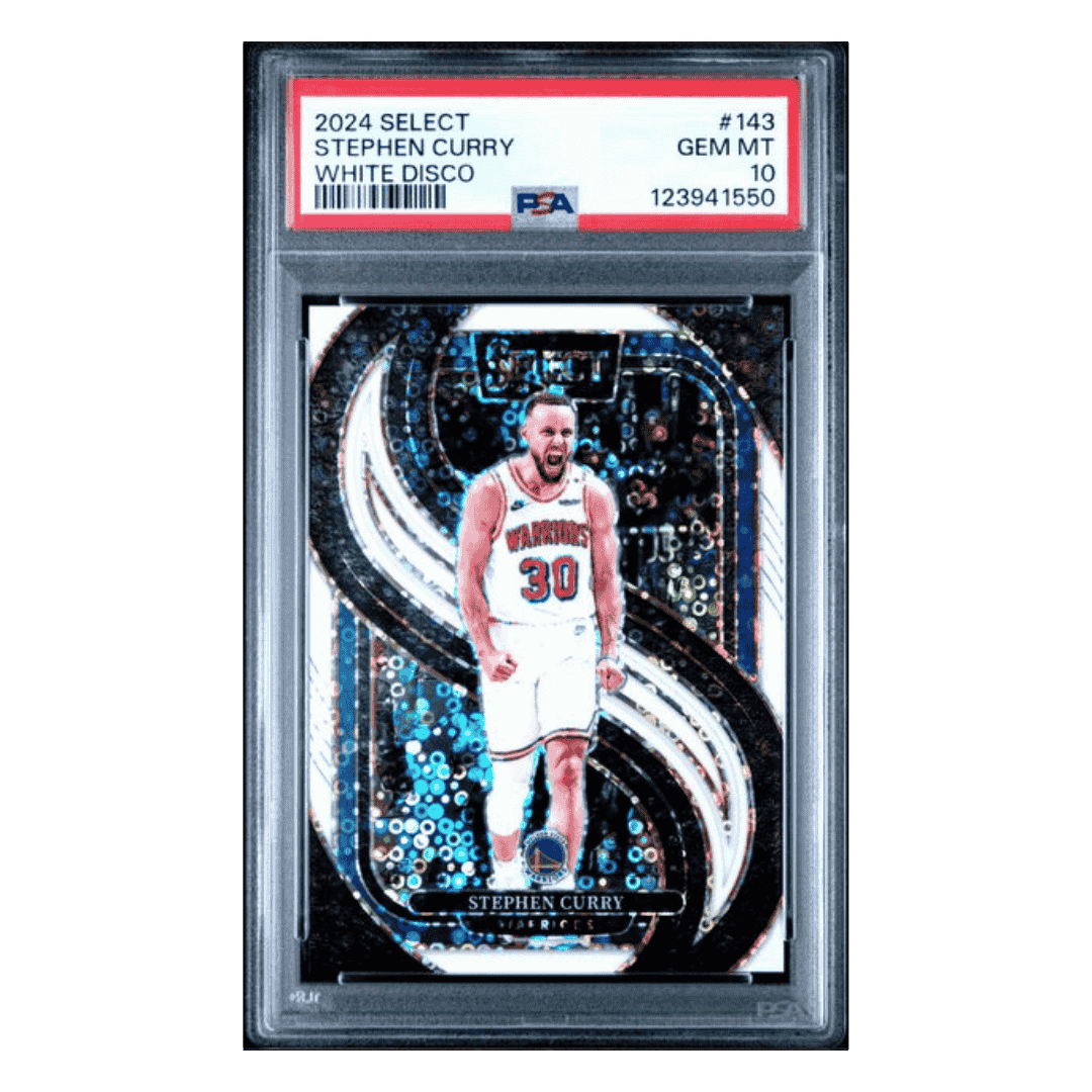 Steph Curry PSA 10 2024 Panini Select White Disco #d/ 75 Card #143