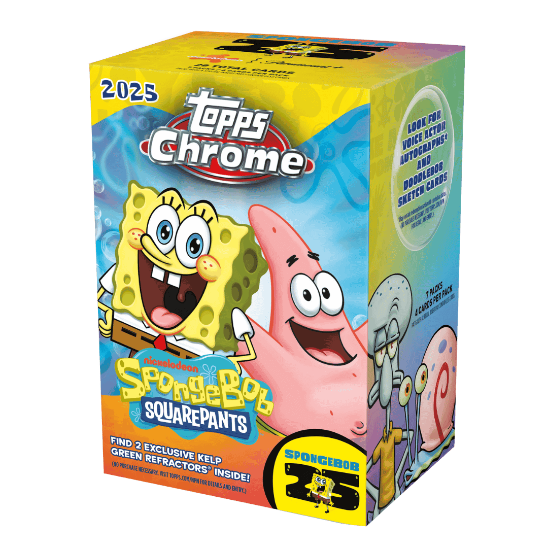 2025 Topps Spongebob Squarepants 25th Anniversary Chrome Blaster Box