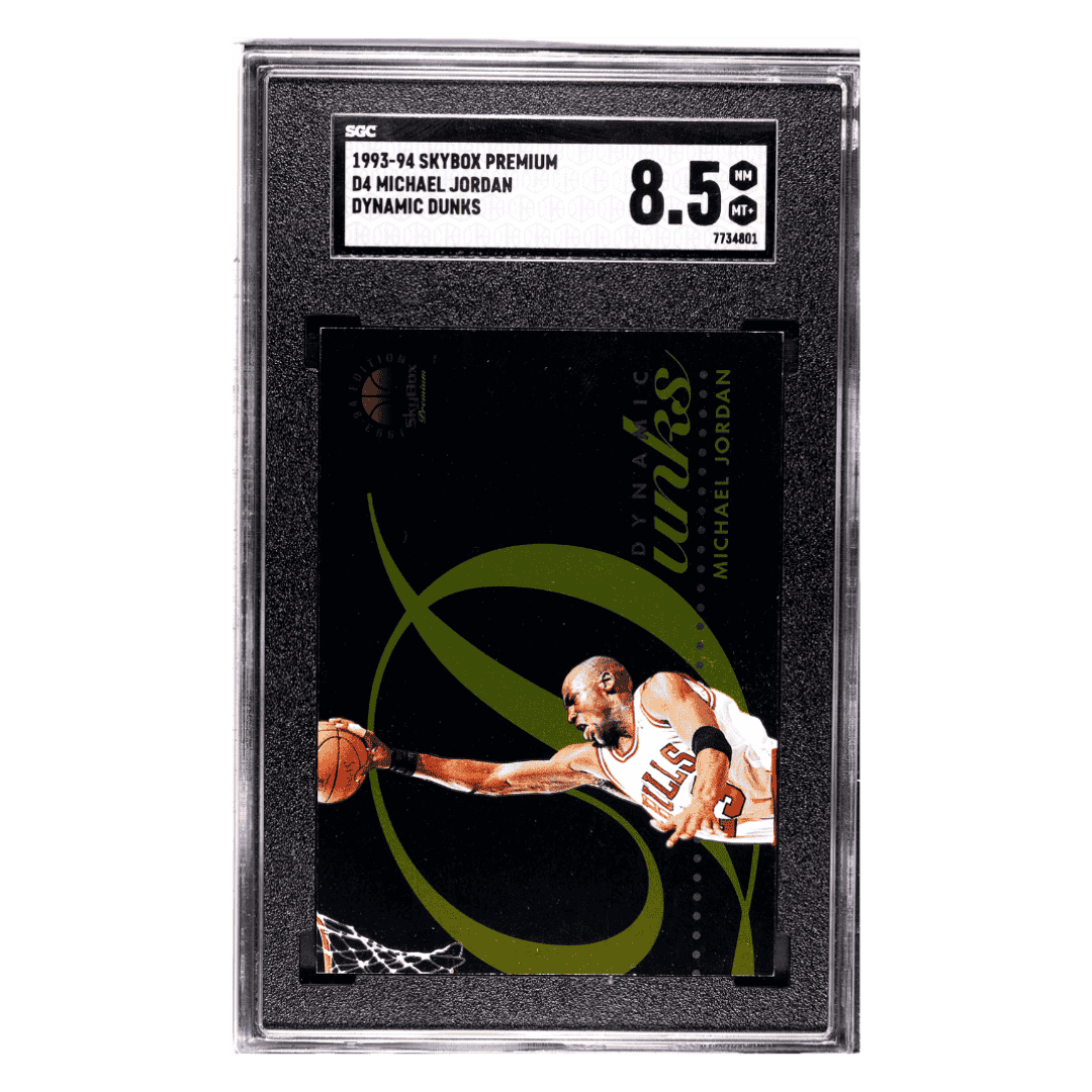 Michael Jordan SGC 8.5 1993-94 Skybox Premium Dynamic Dunks Card #D4