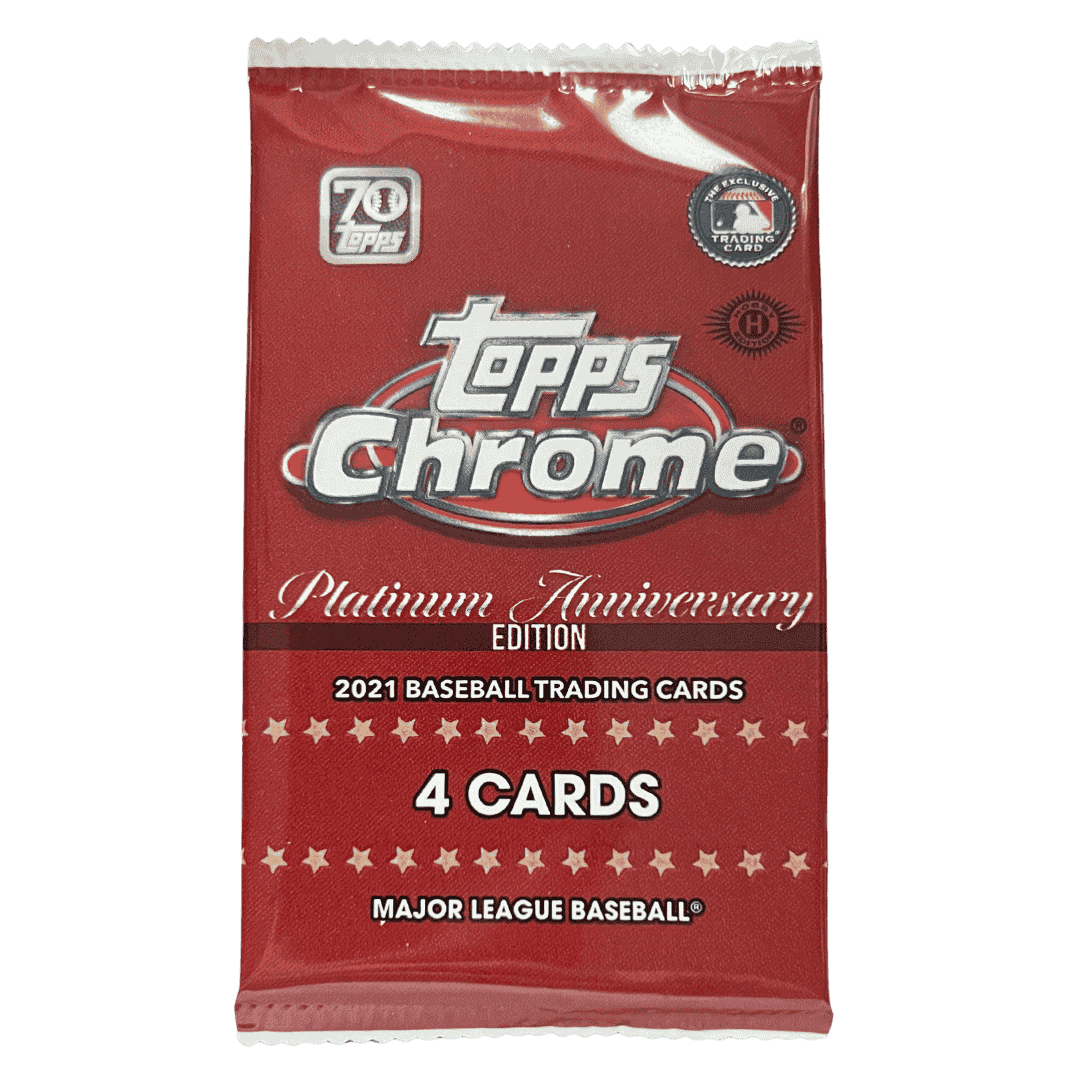 2021 Topps Chrome Platinum Anniversary Edition Baseball Single Pack