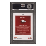 Bo Nix PSA 9 2024 Panini Donruss Optic Uptowns Rookie RC Card #3