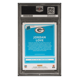 Jordan Love PSA 9 2020 Panini Donruss Optic Purple Shock Rated Rookie Card #154