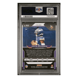 Justin Jefferson PSA 9 2020 Panini Chronicles Prizm Black Silver Rookie RC Card #PB9