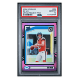Bo Nix PSA 10 2024 Panini Donruss Optic Preview Pink Rated Rookie Card #369