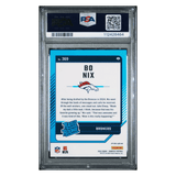 Bo Nix PSA 10 2024 Panini Donruss Optic Preview Pink Rated Rookie Card #369