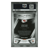 Travis Kelce PSA 9 2021 Panini Black White Night Case Hit Card #WN28